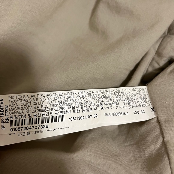 Zara kids Plaid shearling Cropped Jacket Size 6/7 - Picture 10 of 11